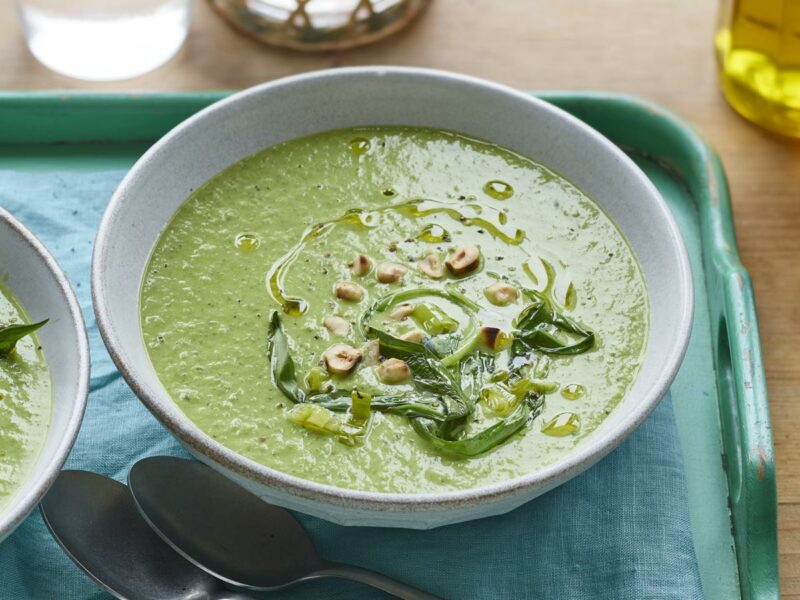 Spring green soup